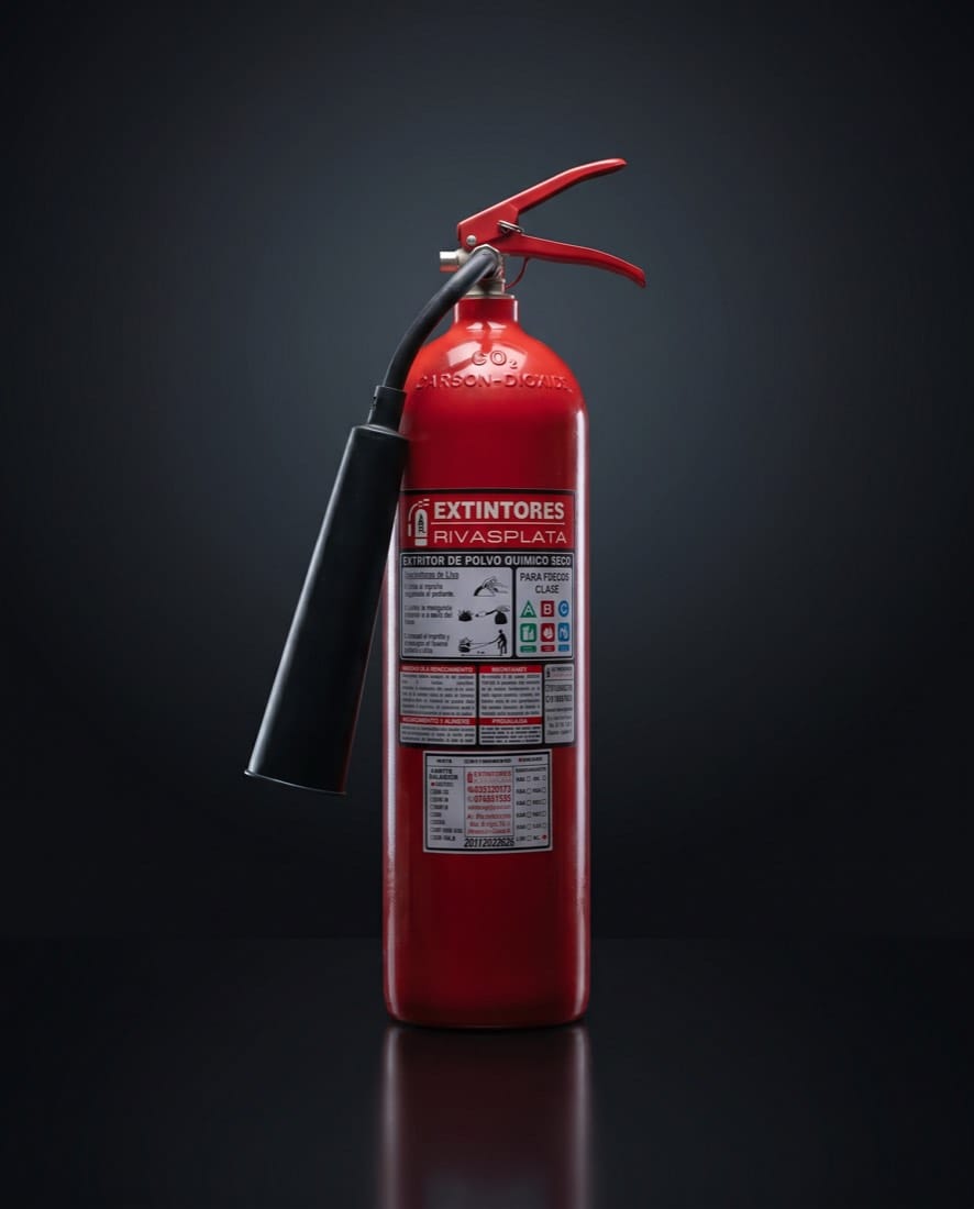 Extintor de gas carbónico CO2